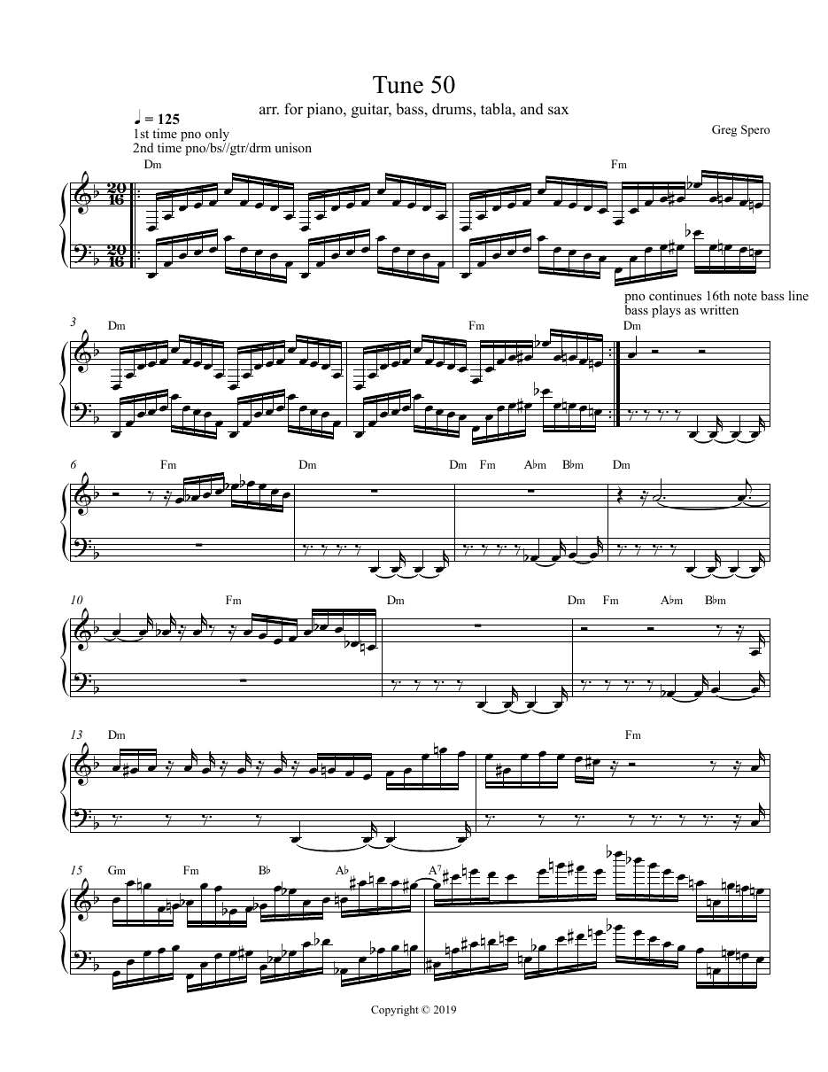First page of the Nails chart